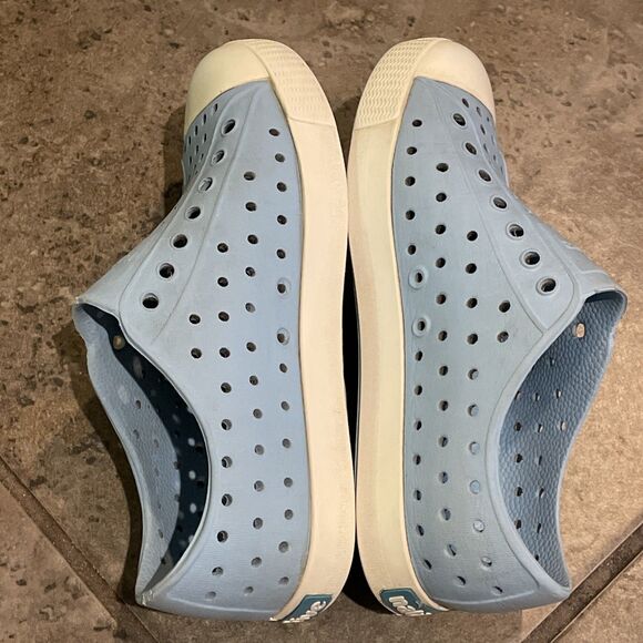 Native Shoe Blue Jefferson Waterproof Sneaker Shoes Unisex Kids Size C13 - Picture 8 of 10
